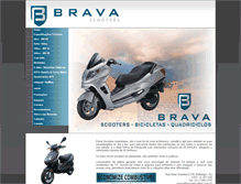Tablet Screenshot of bravascooters.com.br